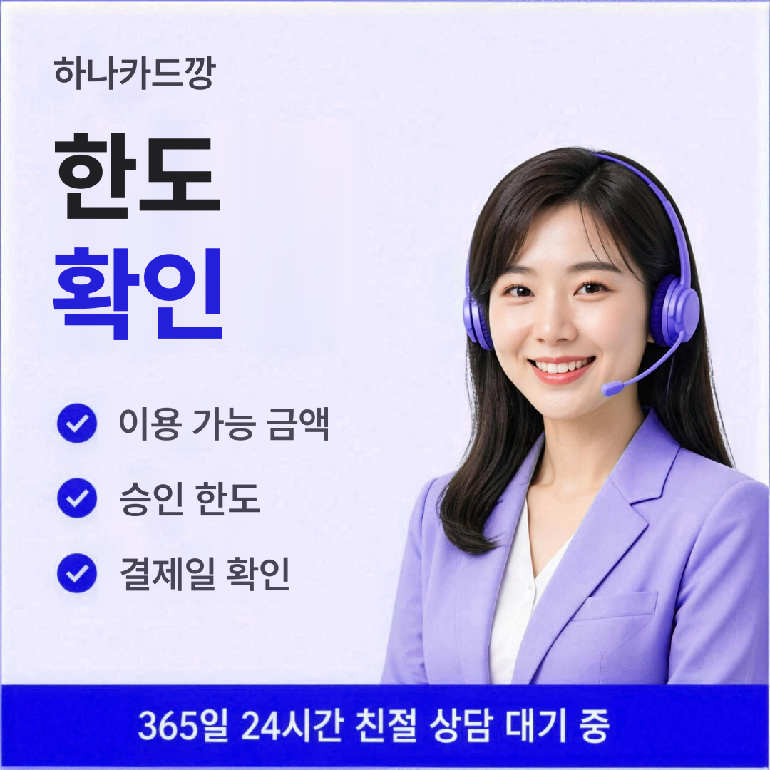 다음머니 하나카드깡 한도 확인 방법 안내