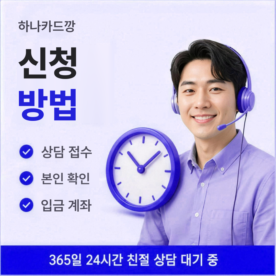 다음머니 하나카드깡 신청 방법 안내